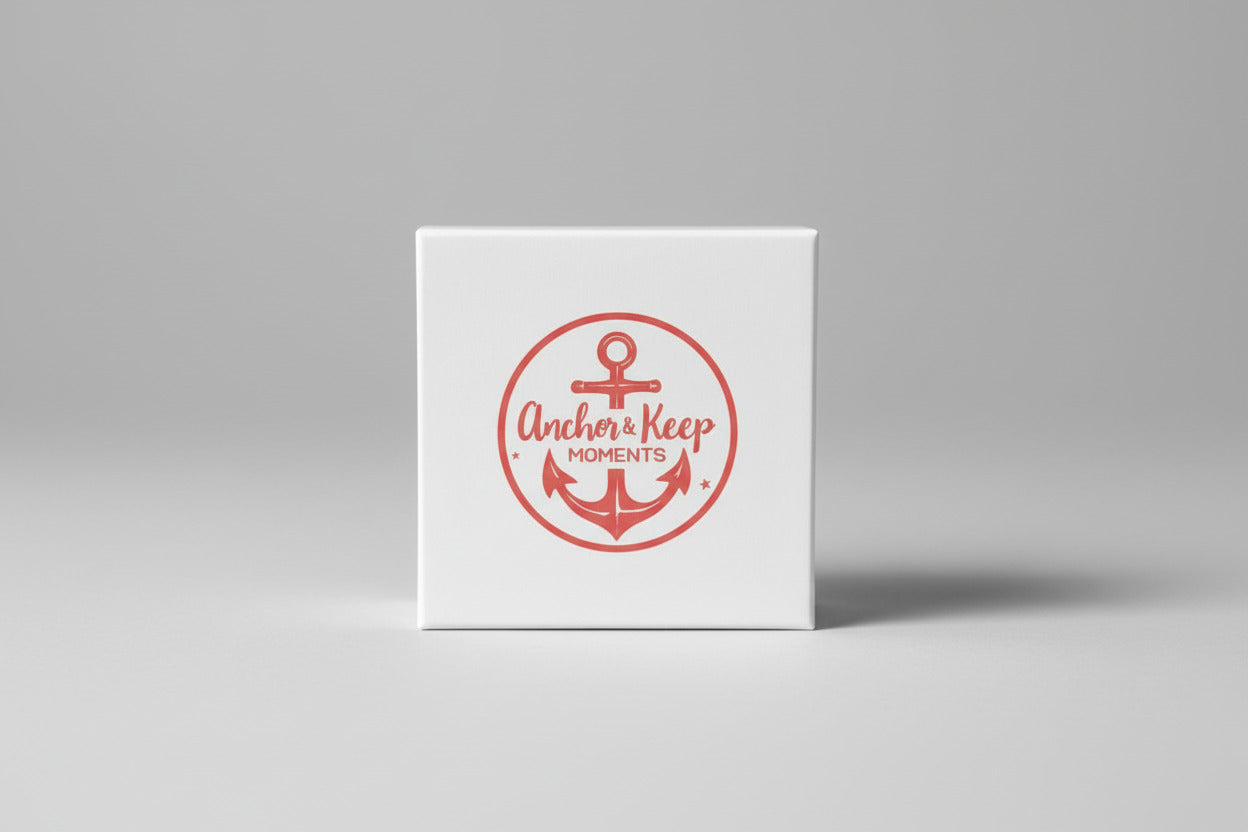 Anchor & Keep branded mailer for a custom photo magnet set
